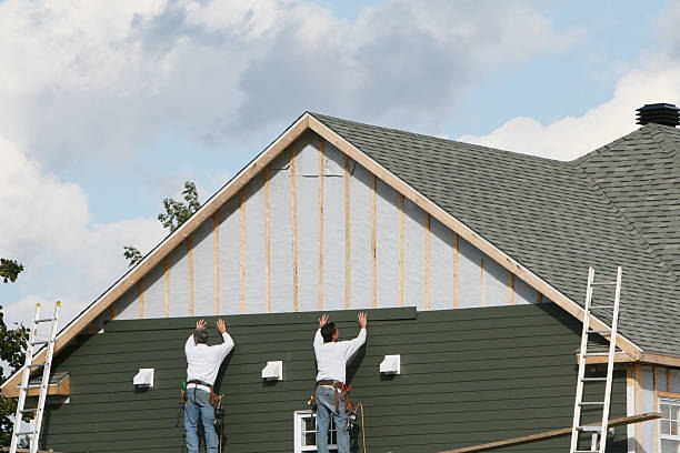 Professional Emergency Siding Repair technician working in Mount Hope, OH
